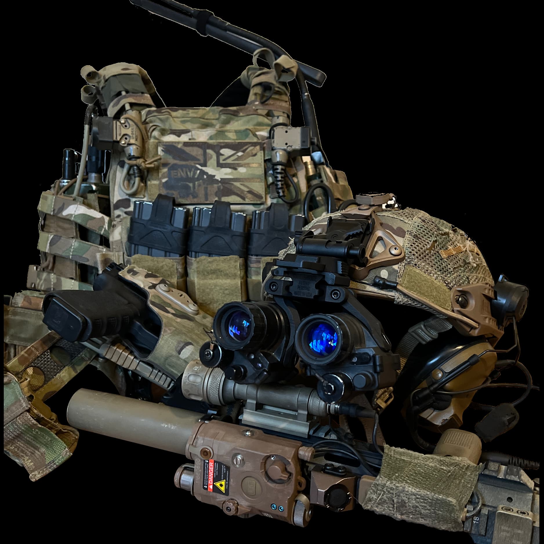 Binocular night vision package