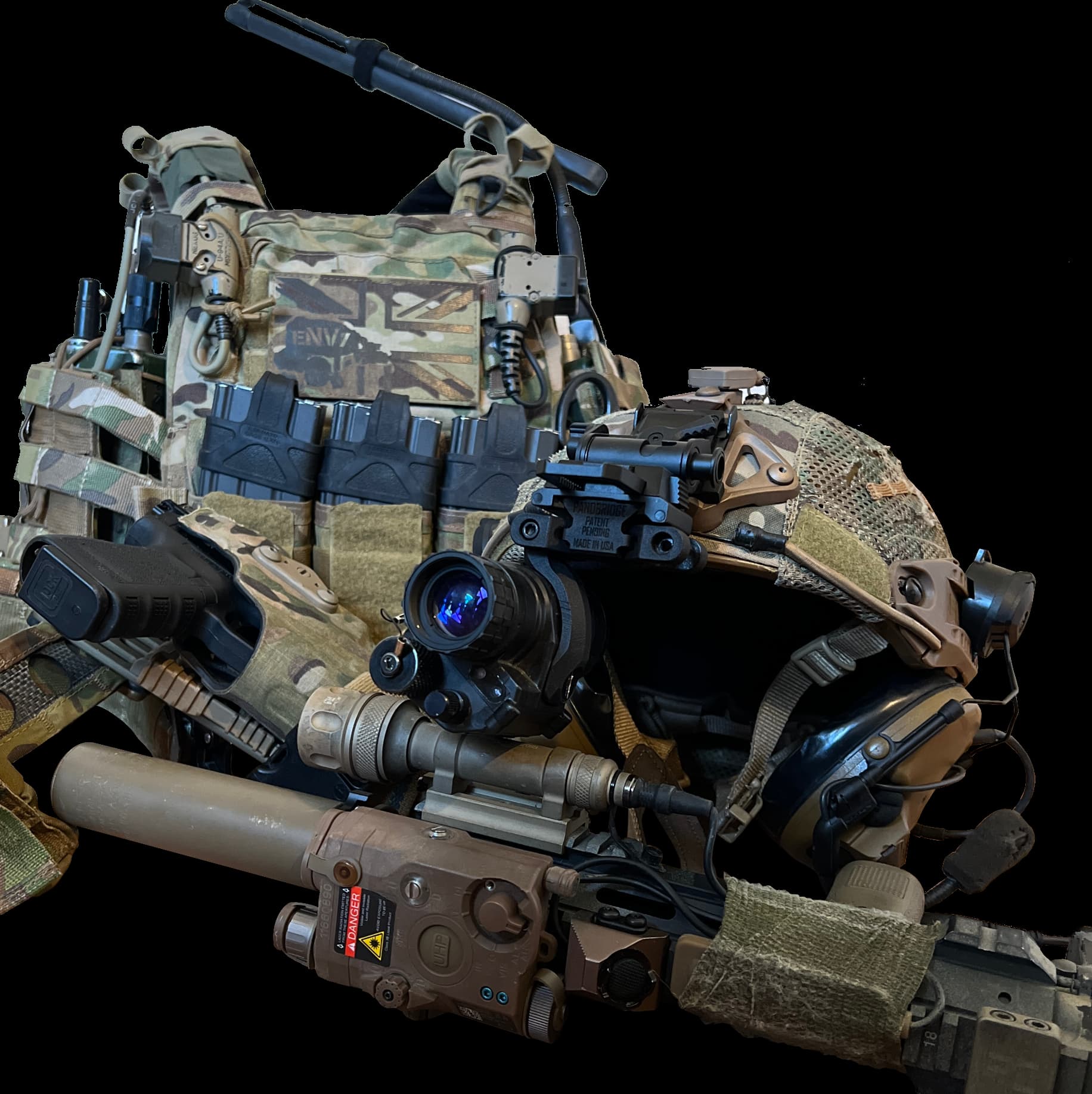 Monocular night vision package